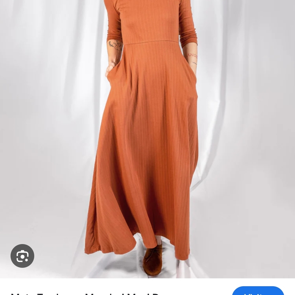 Mata Traders Rust Maxi Dress XS